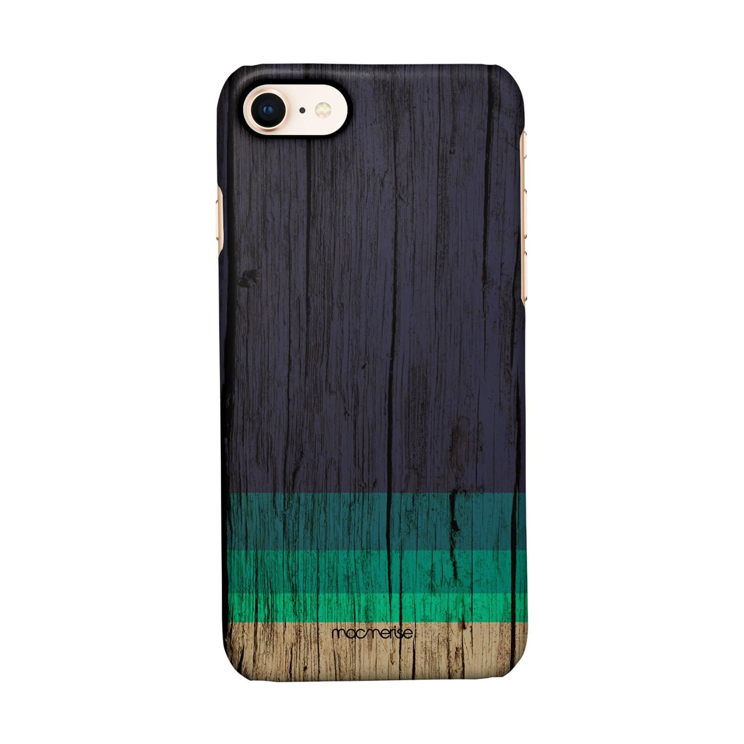 Buy Wood Stripes Blue - Sleek Phone Case for iPhone 7 Online