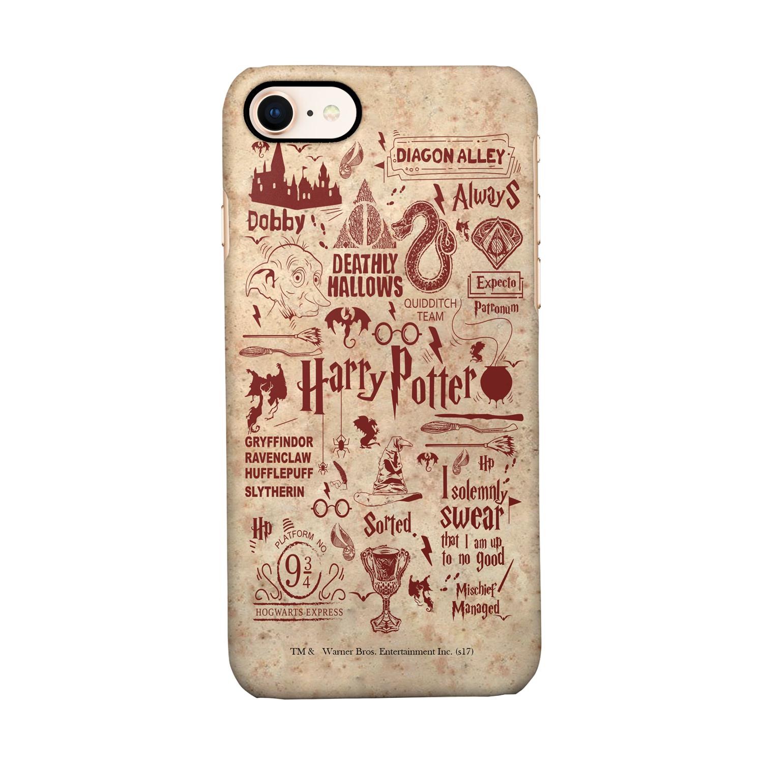 Buy Harry Potter Infographic Red - Sleek Phone Case for iPhone 8 Online