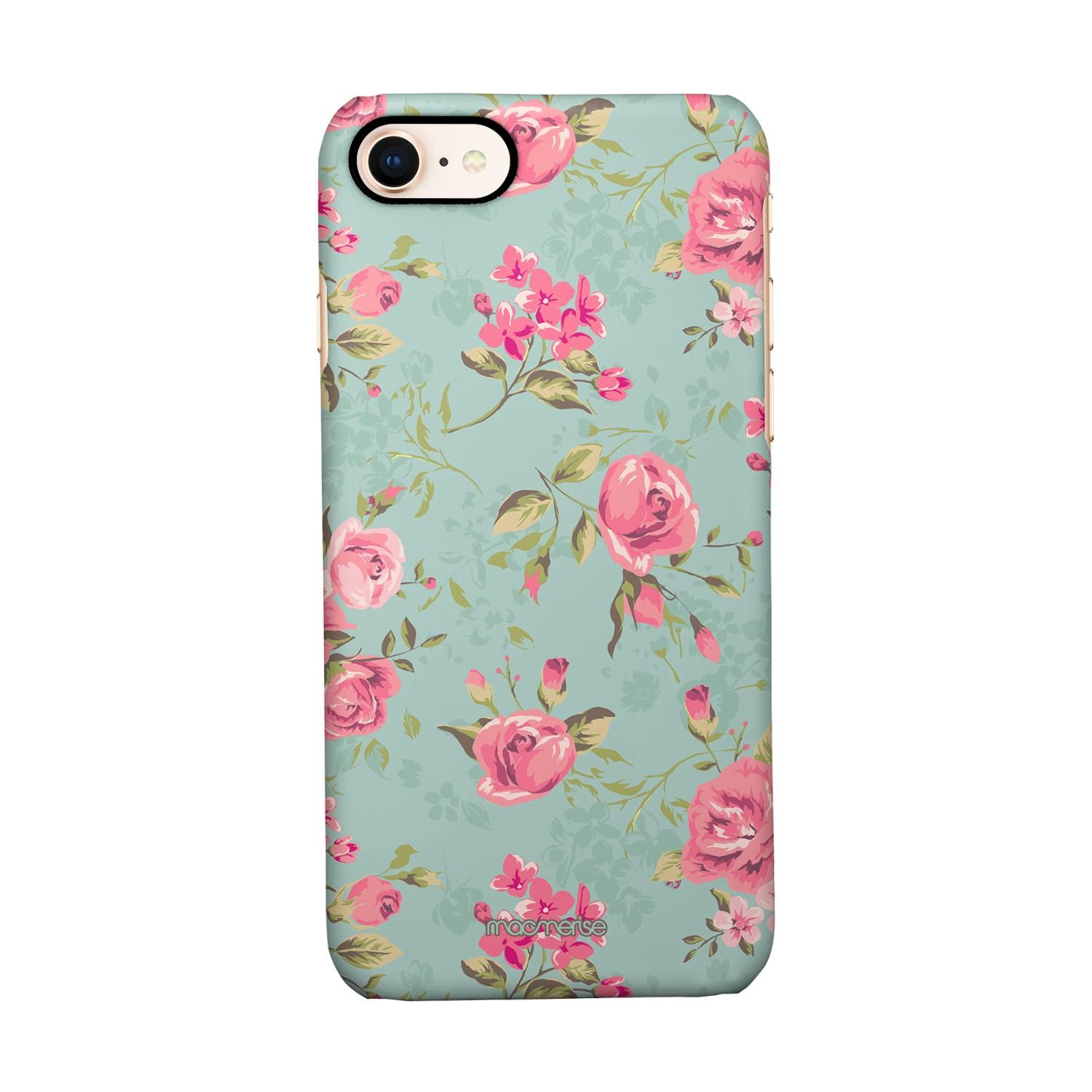 Buy Teal Pink Flowers - Sleek Phone Case for iPhone 8 Online