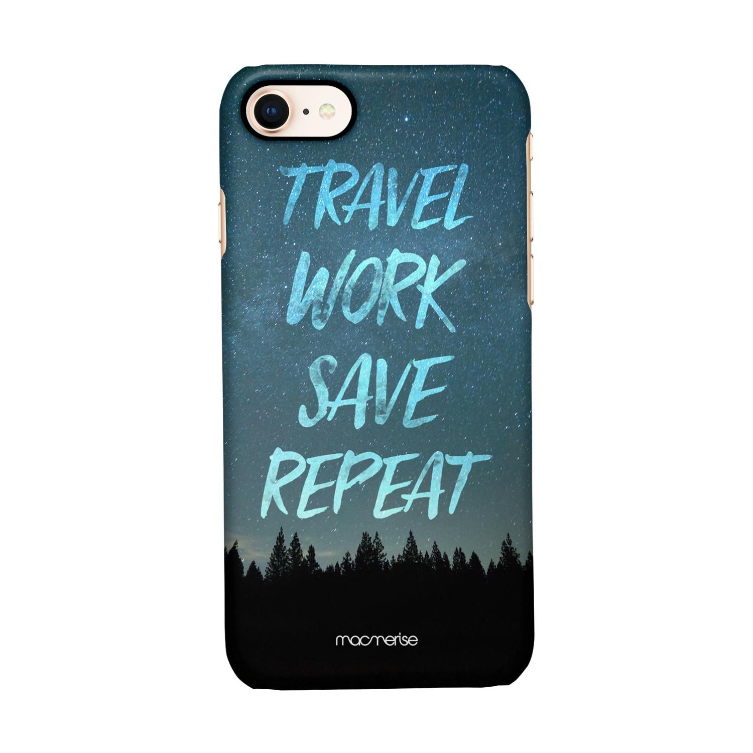 Buy Travel Work Save Repeat - Sleek Phone Case for iPhone 8 Online