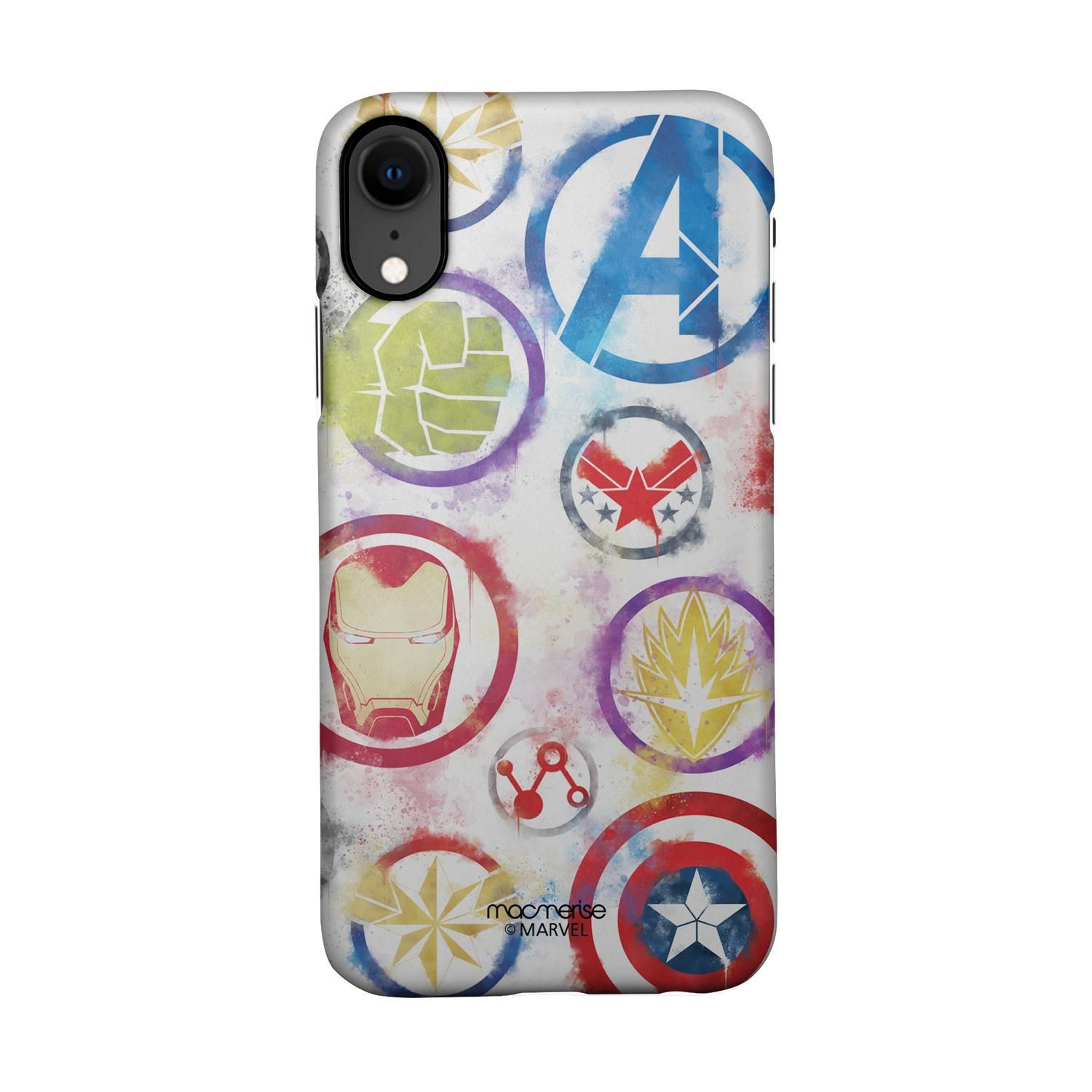 Buy Avengers Icons Graffiti - Sleek Phone Case for iPhone XR Online