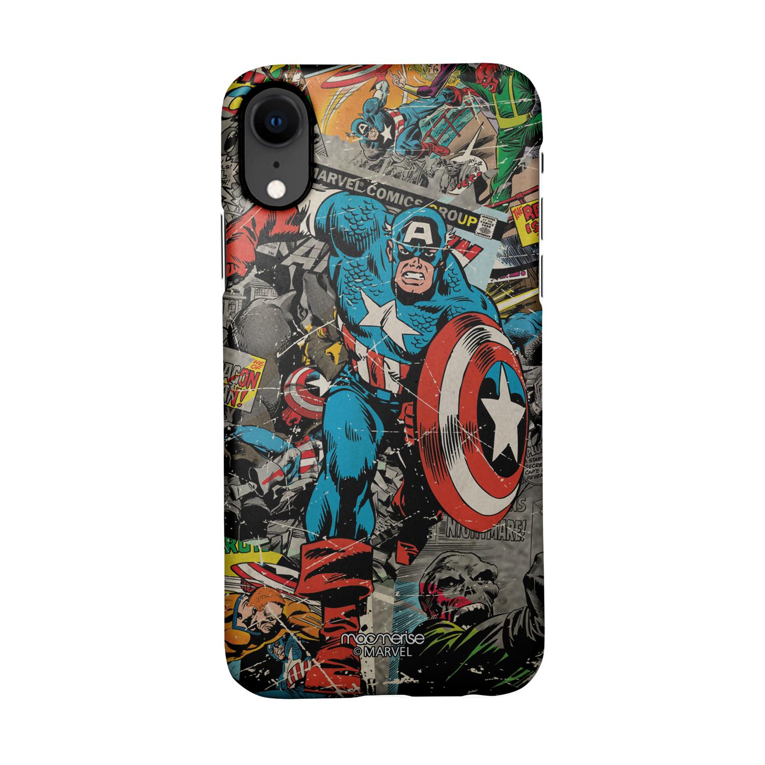 Buy Comic Captain America - Sleek Phone Case for iPhone XR Online