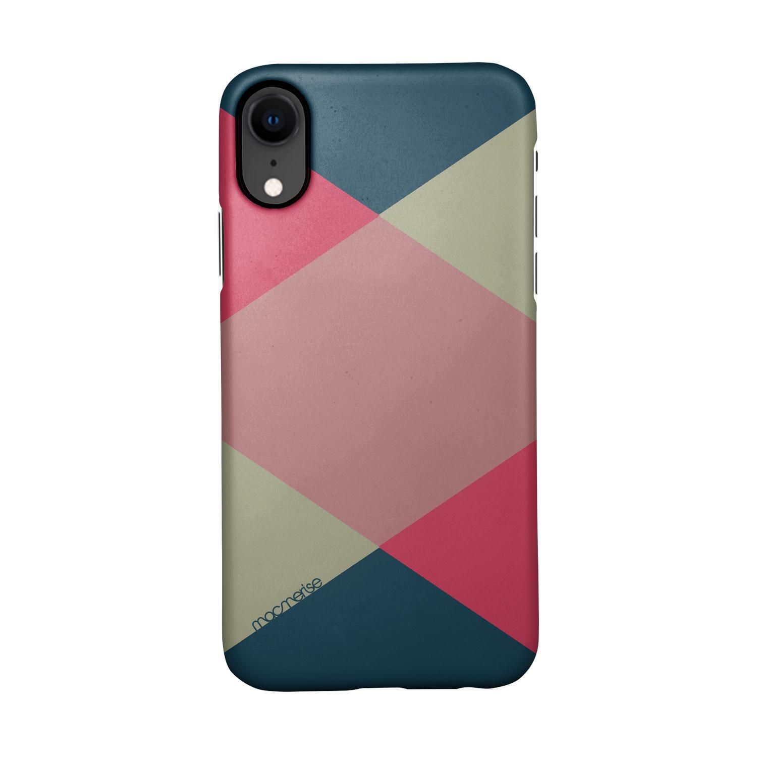 Criss Cross Tealpink - Sleek Phone Case for iPhone XR