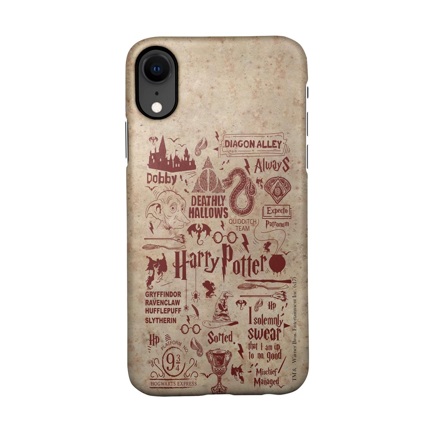 Buy Harry Potter Infographic Red - Sleek Phone Case for iPhone XR Online