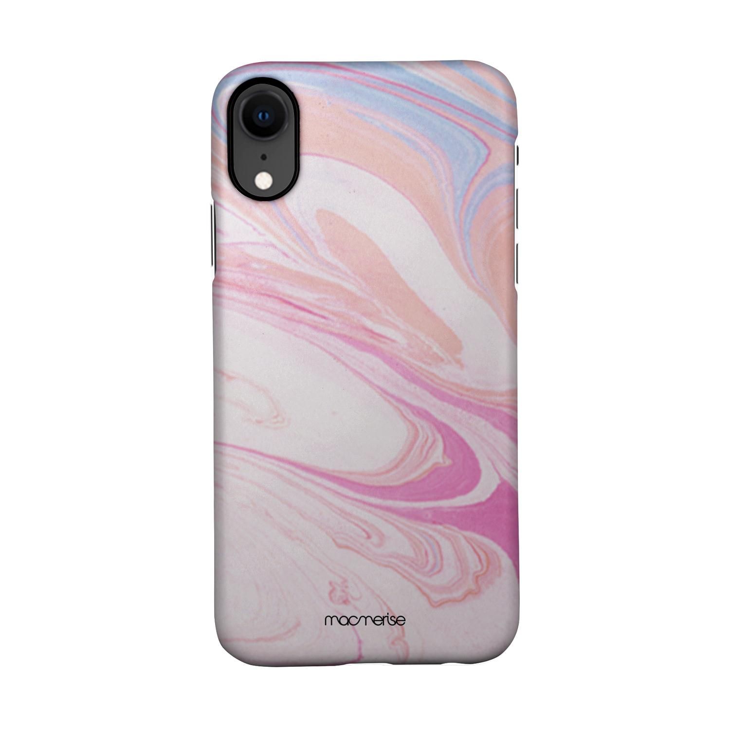 Marble Petal Pink - Sleek Phone Case for iPhone XR