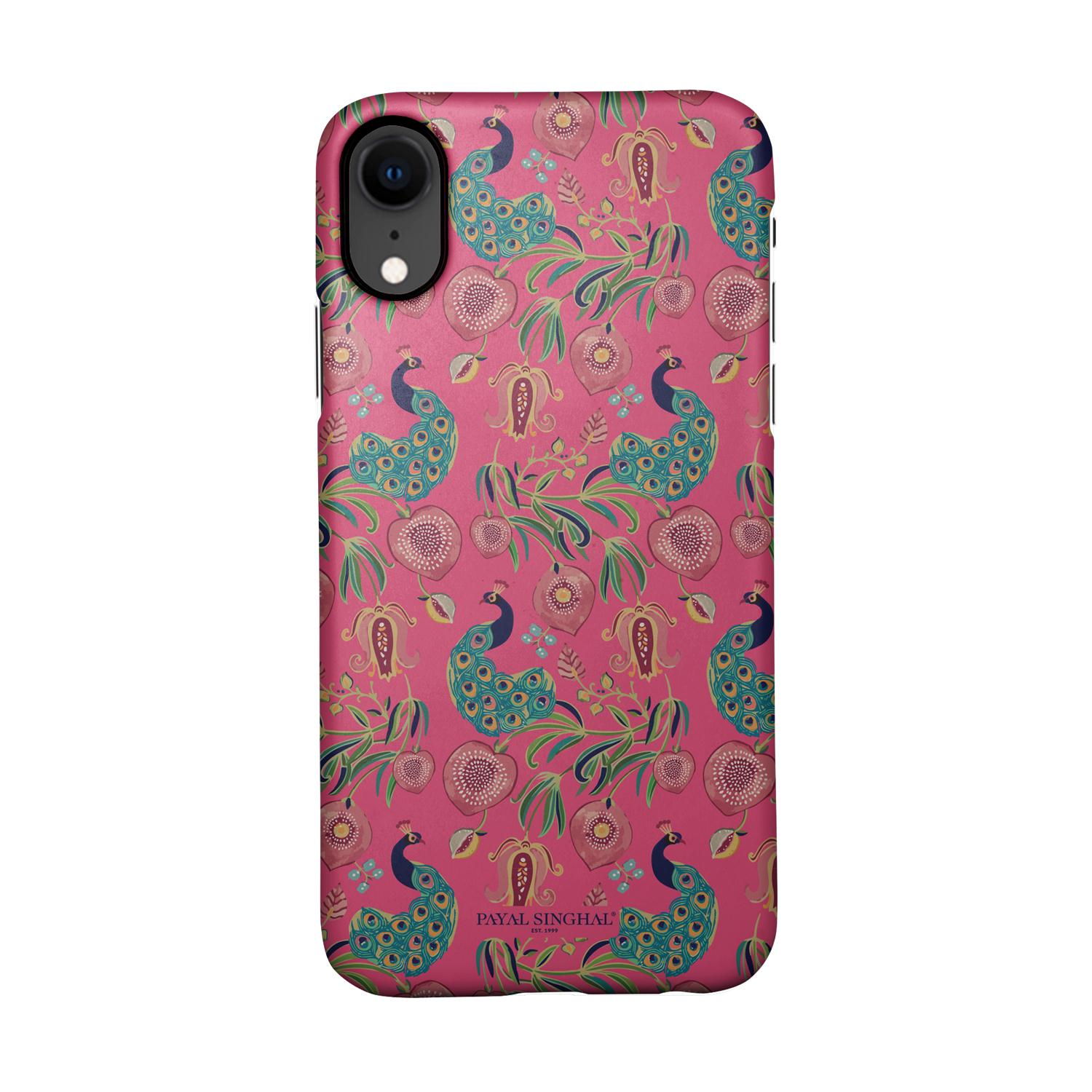 Buy Payal Singhal Anaar and Mor Pink - Sleek Phone Case for iPhone XR Online