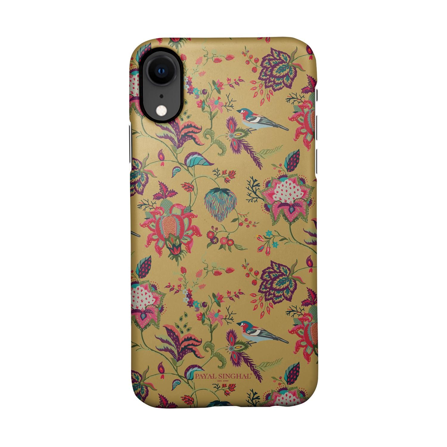 Buy Payal Singhal Chidiya Mustard - Sleek Phone Case for iPhone XR Online