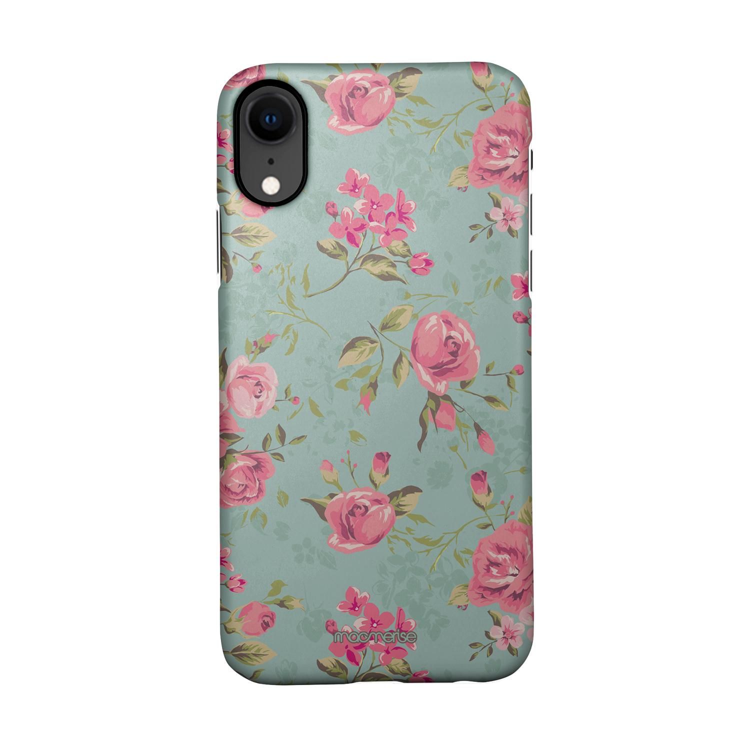 Buy Teal Pink Flowers - Sleek Phone Case for iPhone XR Online
