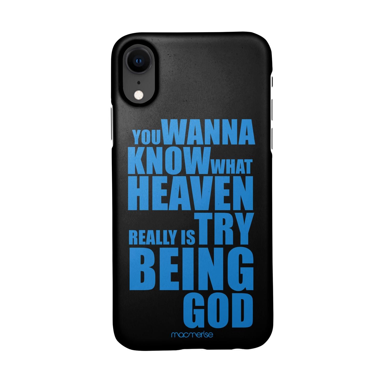 Buy Try Being God Black - Sleek Phone Case for iPhone XR Online