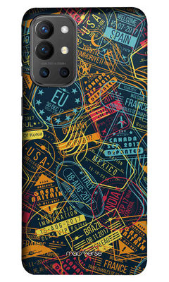 Buy Immigration Stamps Neon - Sleek Case for OnePlus 9R Phone Cases & Covers Online