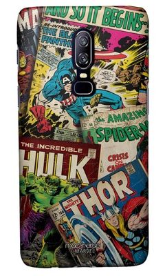 Buy Marvel Comics Collection - Sleek Phone Case for OnePlus 6 Phone Cases & Covers Online