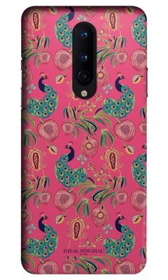 Buy Payal Singhal Anaar and Mor Pink - Sleek Phone Case for OnePlus 8 Phone Cases & Covers Online