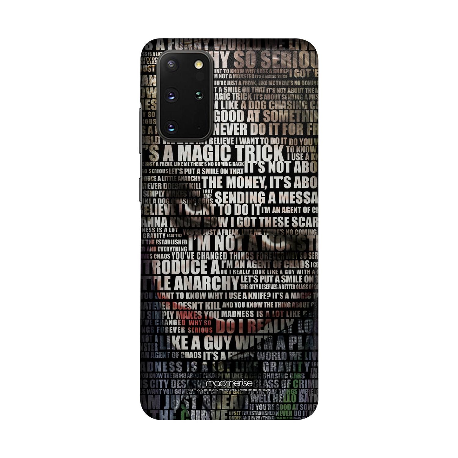 Buy Joker Quotes - Sleek Phone Case for Samsung S20 Plus Online
