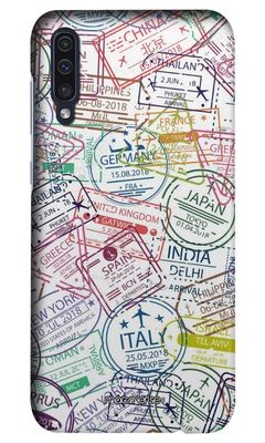 Buy Immigration Stamps Classic - Sleek Phone Case for Samsung A50 Phone Cases & Covers Online