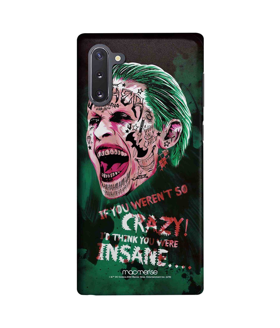 Buy Crazy Insane Joker - Sleek Phone Case for Samsung Note10 Online