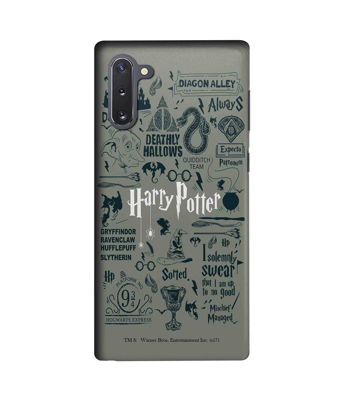 Buy Harry Potter Infographic Grey - Sleek Phone Case for Samsung Note10 Online
