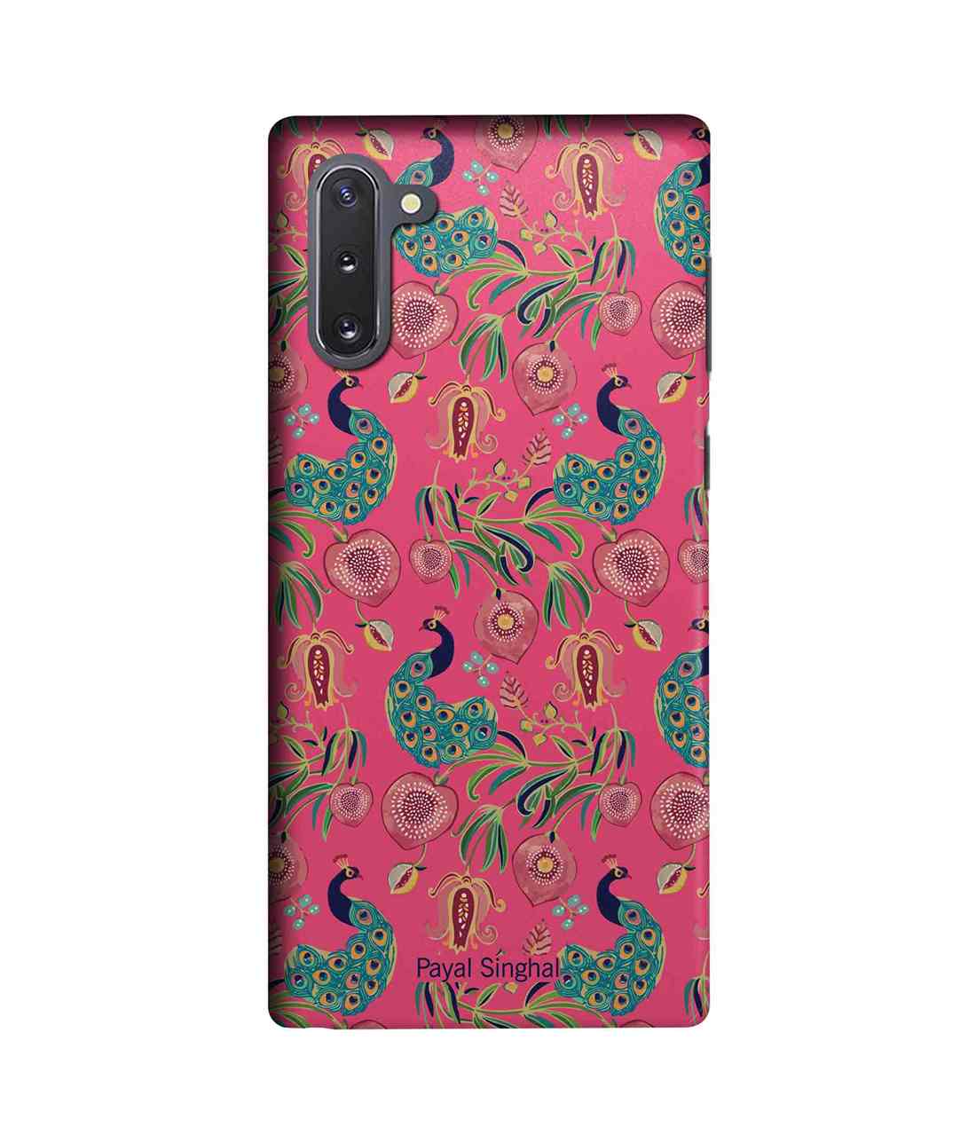 Buy Payal Singhal Anaar and Mor Pink - Sleek Phone Case for Samsung Note10 Online