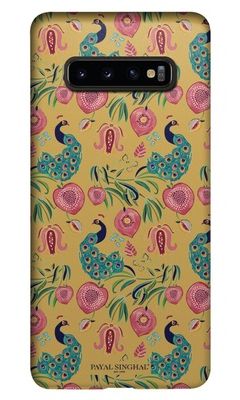 Buy Payal Singhal Anaar and Mor Mustard - Sleek Phone Case for Samsung S10 Plus Phone Cases & Covers Online