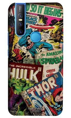 Buy Marvel Comics Collection - Sleek Phone Case for Vivo V15 Phone Cases & Covers Online