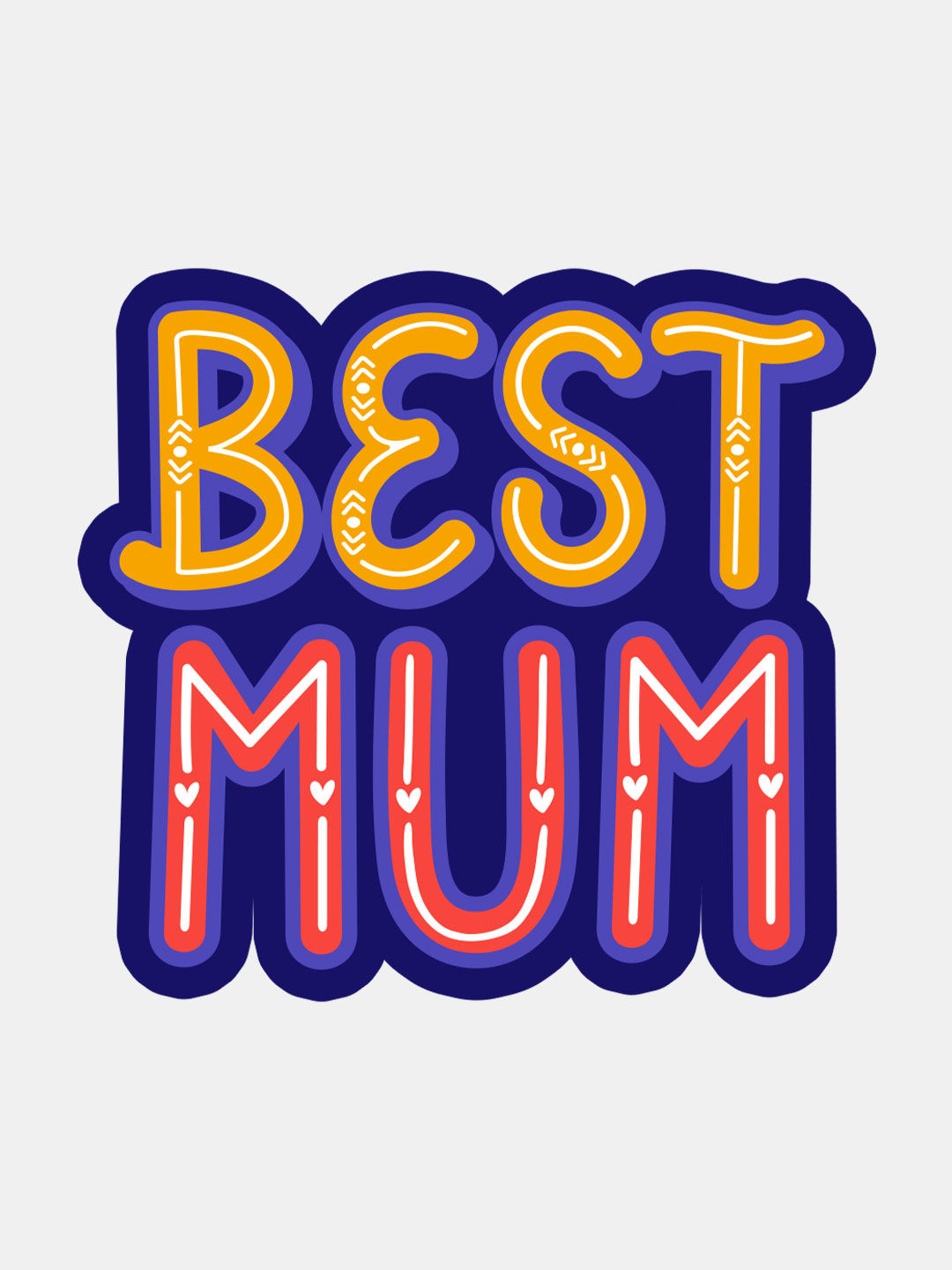 Best Mum - Macmerise Stickon Small