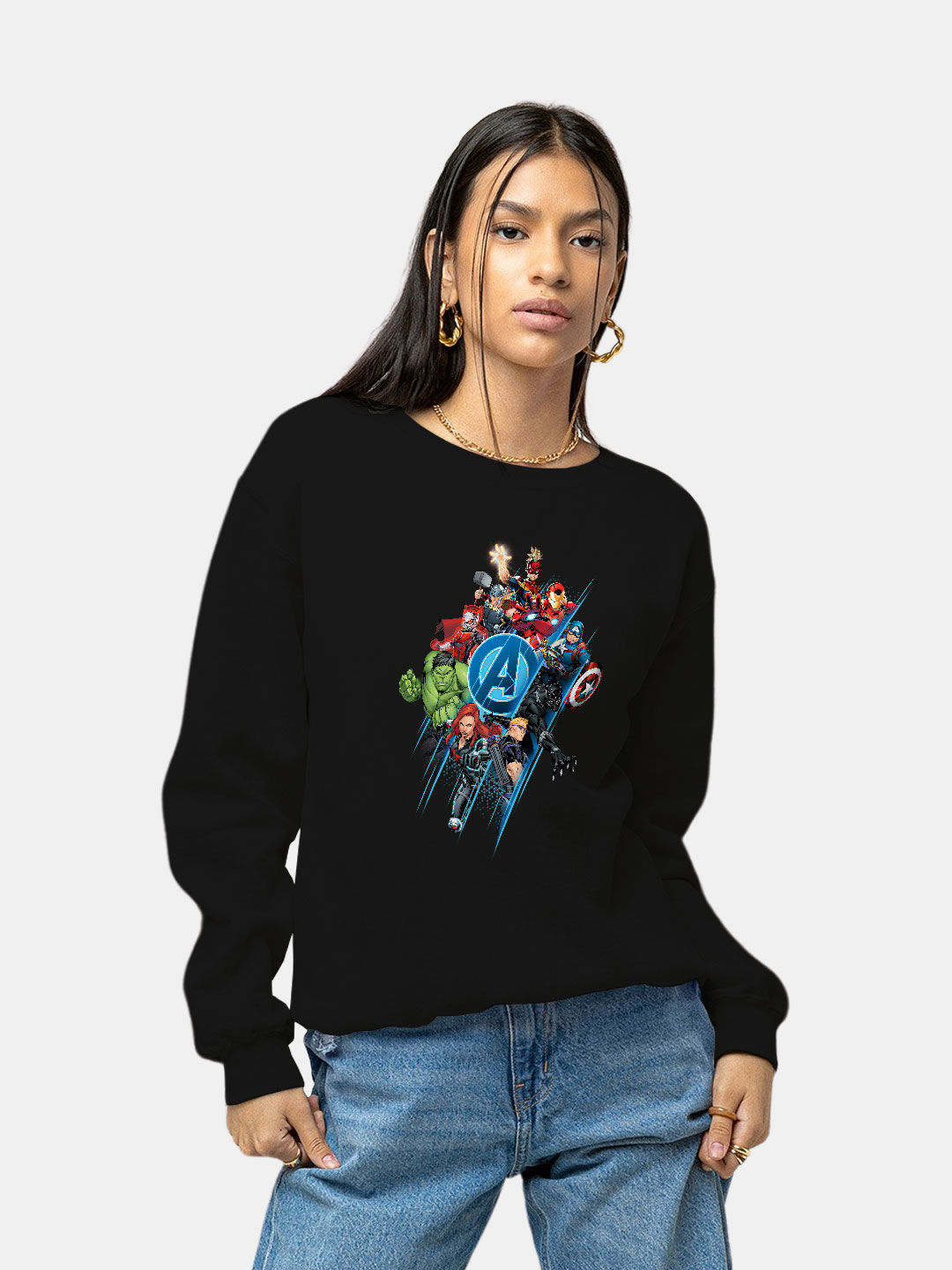Buy All Heroes - Female Designer Sweatshirt Sweatshirts Online