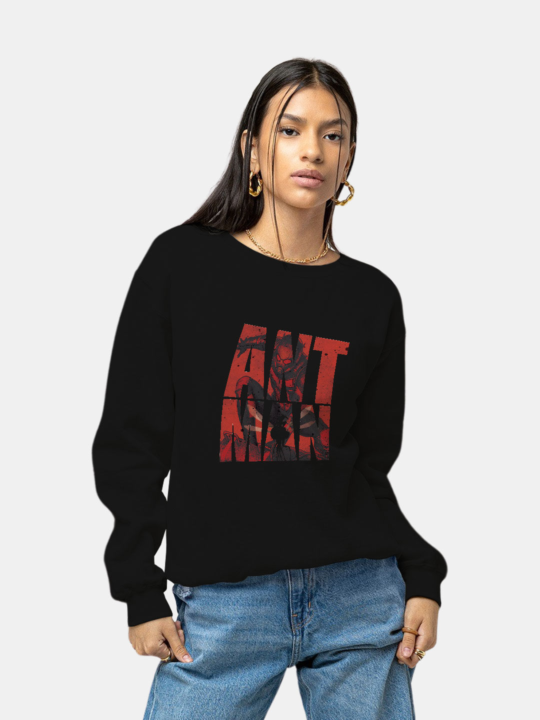 Buy Ant-Man Badge - Female Designer Sweatshirt Sweatshirts Online