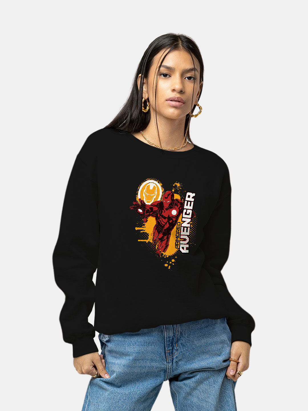 Buy Armored Avenger - Female Designer Sweatshirt Sweatshirts Online