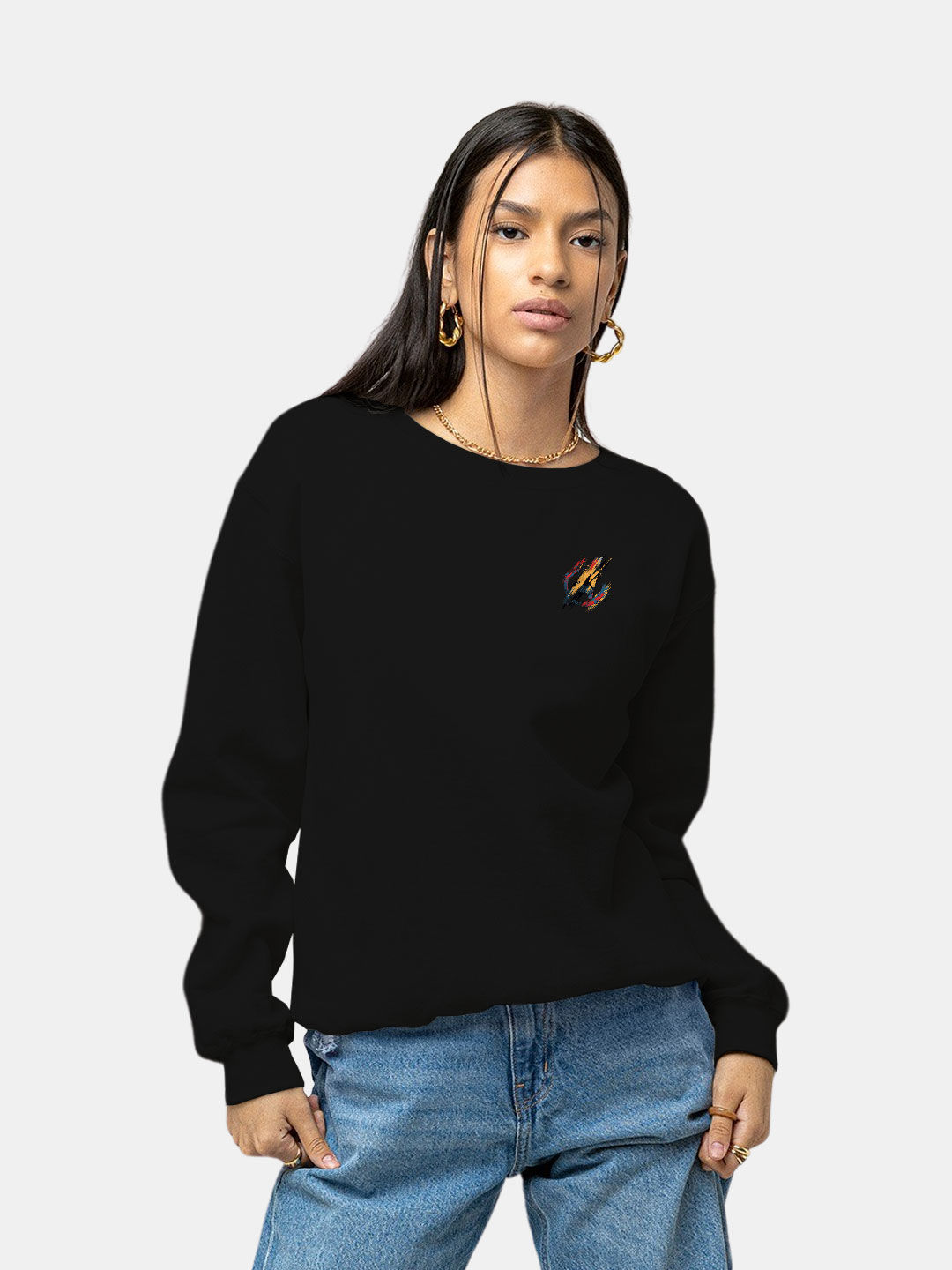 Buy Avenger Badge - Female Designer Sweatshirt Sweatshirts Online