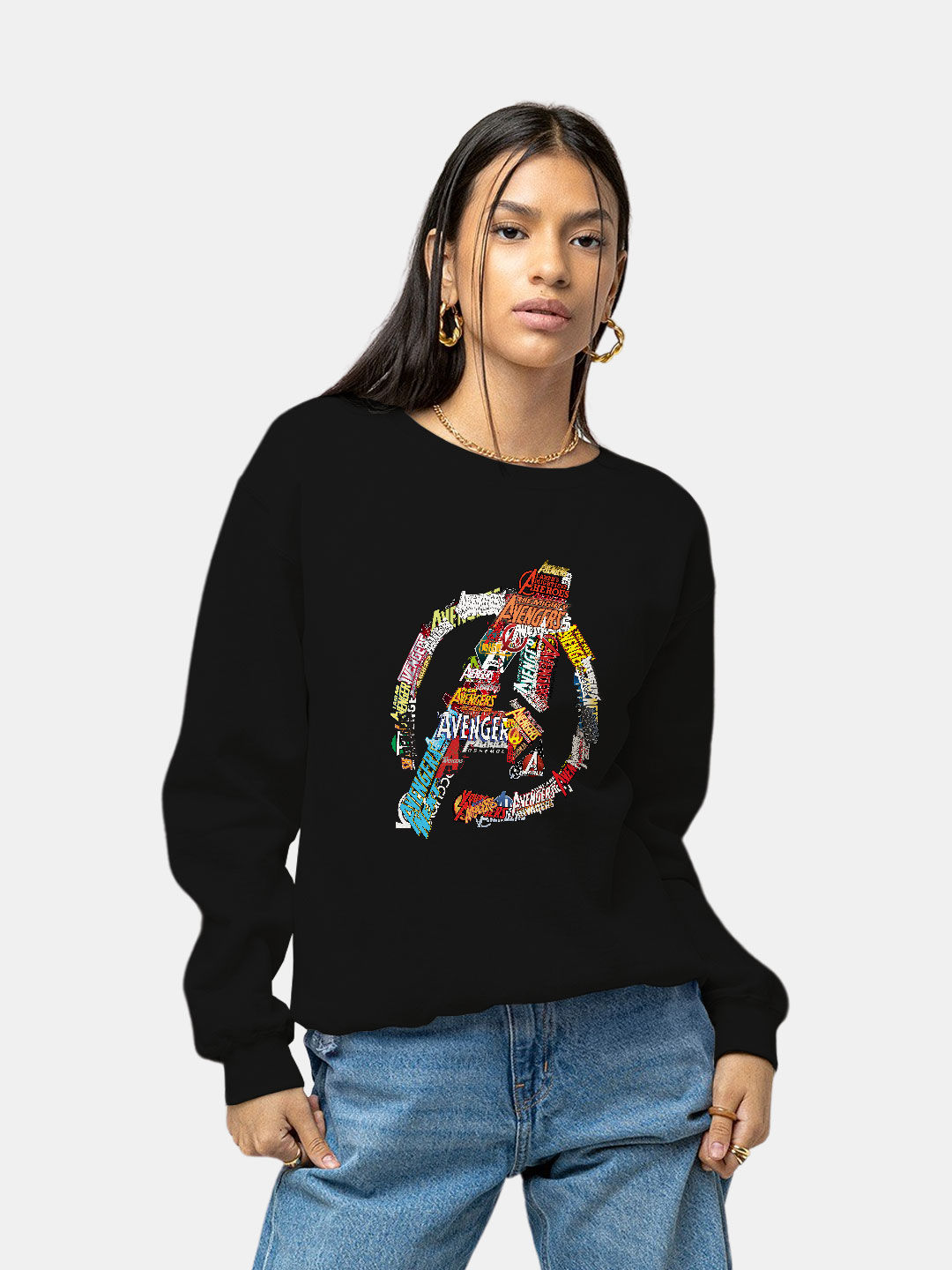 Buy Avengers Title - Female Designer Sweatshirt Sweatshirts Online