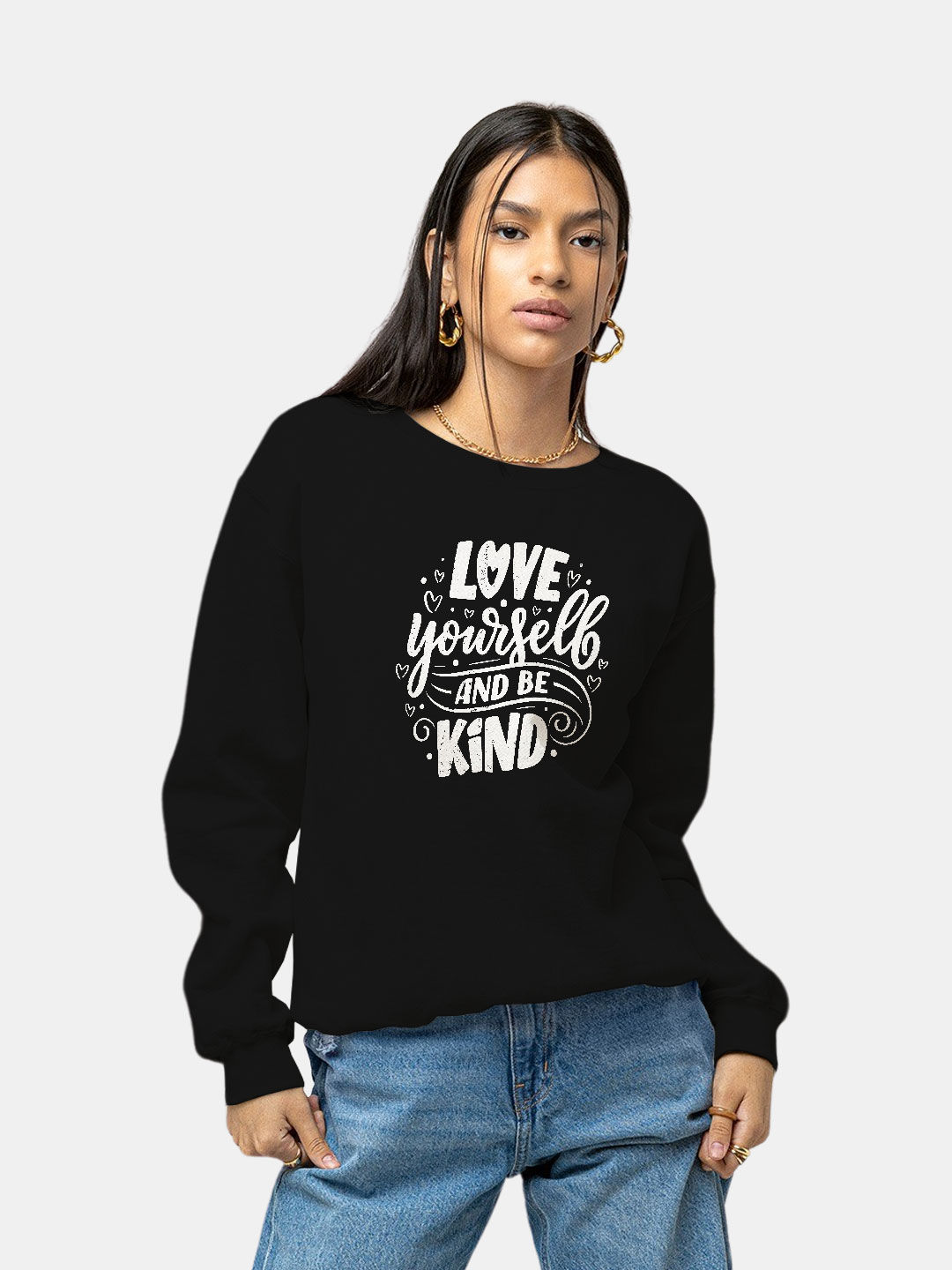 Buy Be kind - Female Designer Sweatshirt Sweatshirts Online