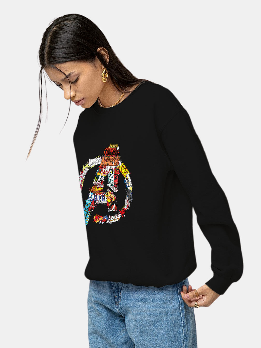 Avengers Title - Womens Designer Sweatshirt