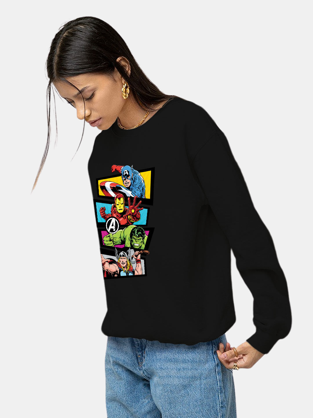 Classic Avengers - Womens Designer Sweatshirt