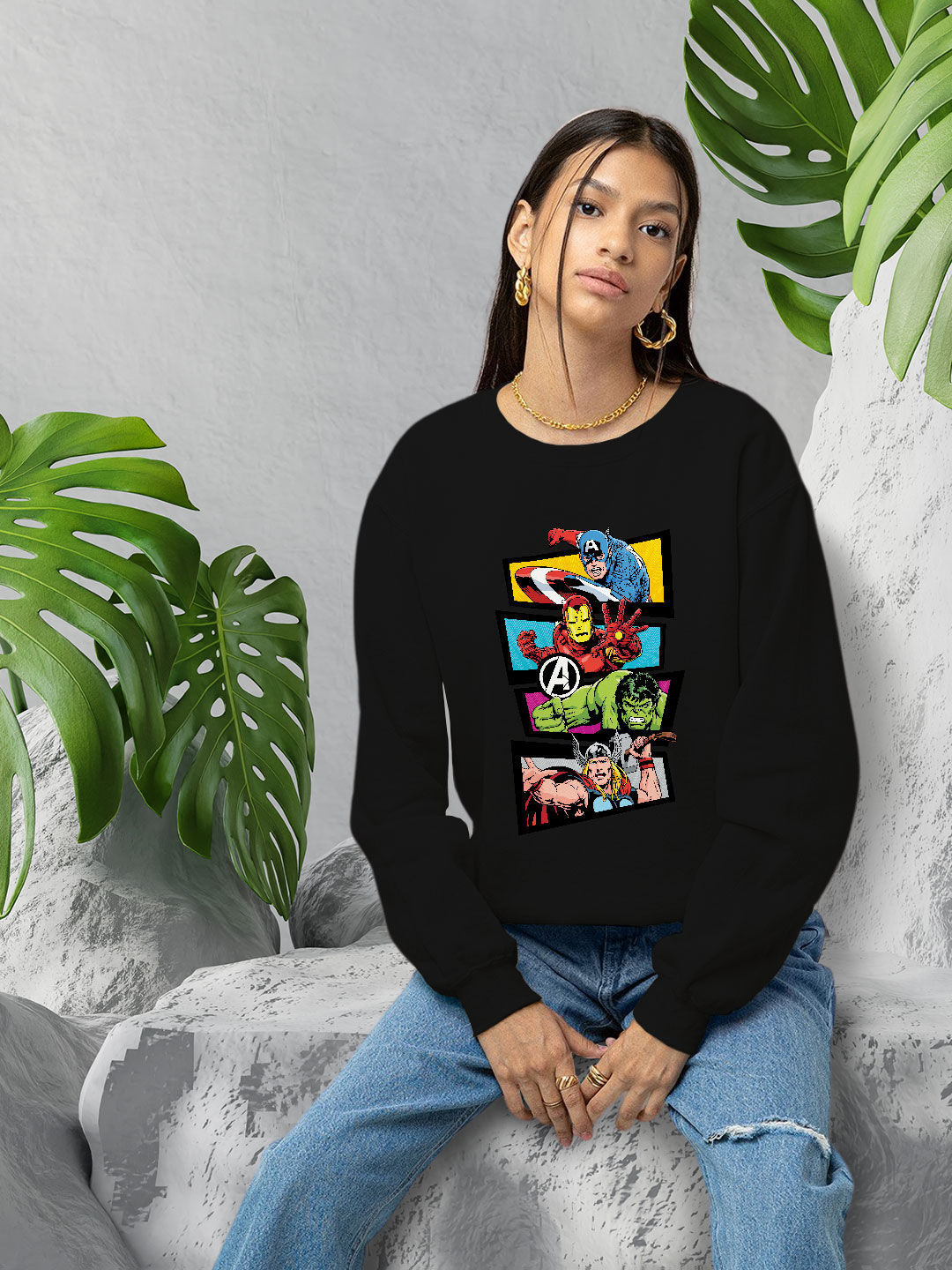 Classic Avengers - Womens Designer Sweatshirt