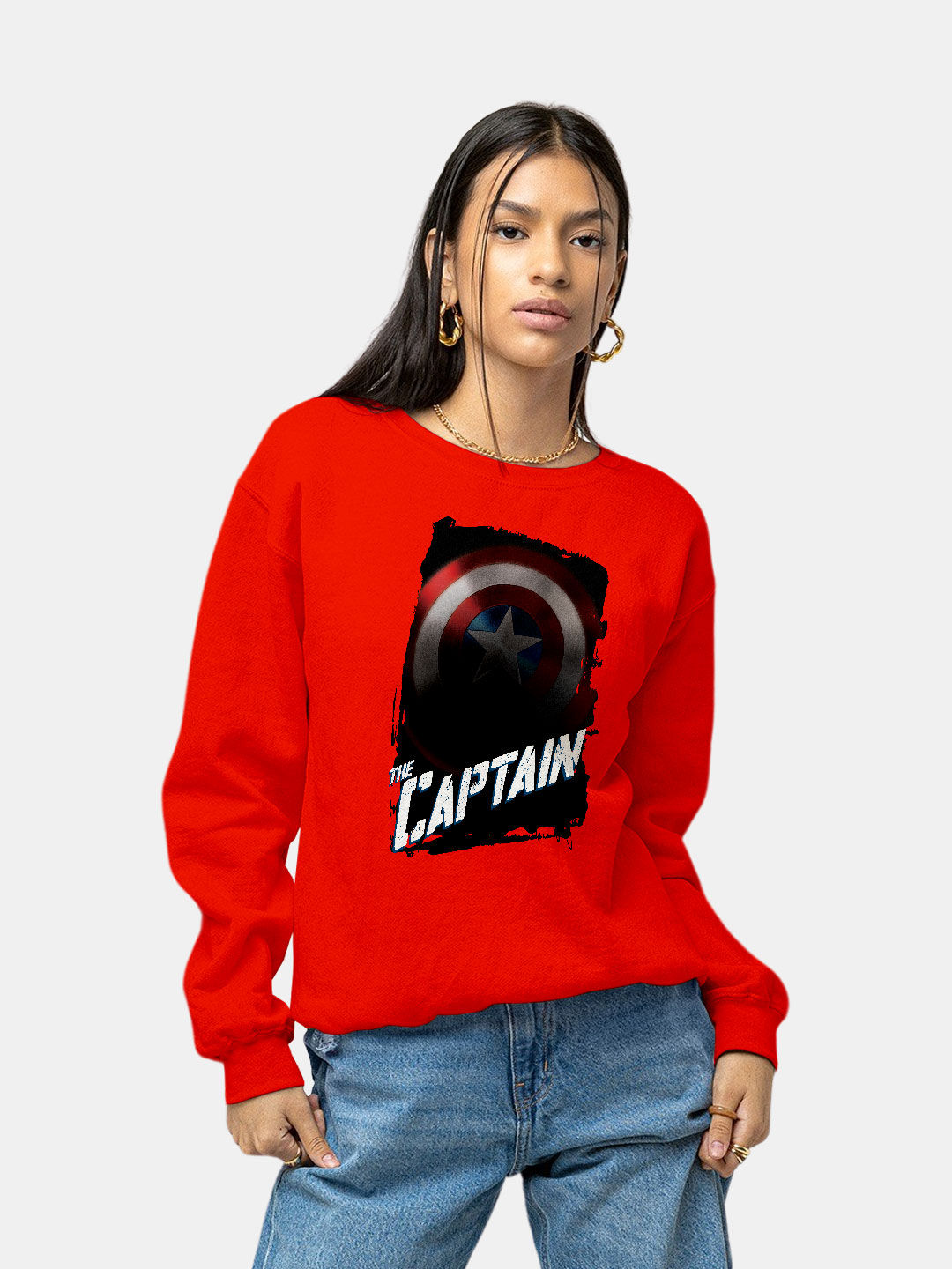 Captain america hot sale sweatshirt women's