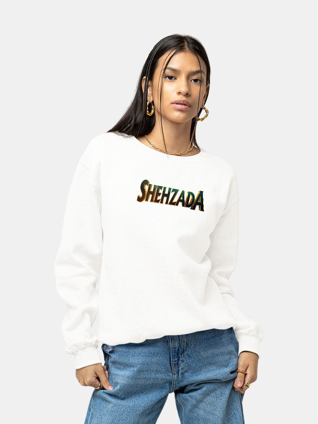 White hot sale sweatshirt designer