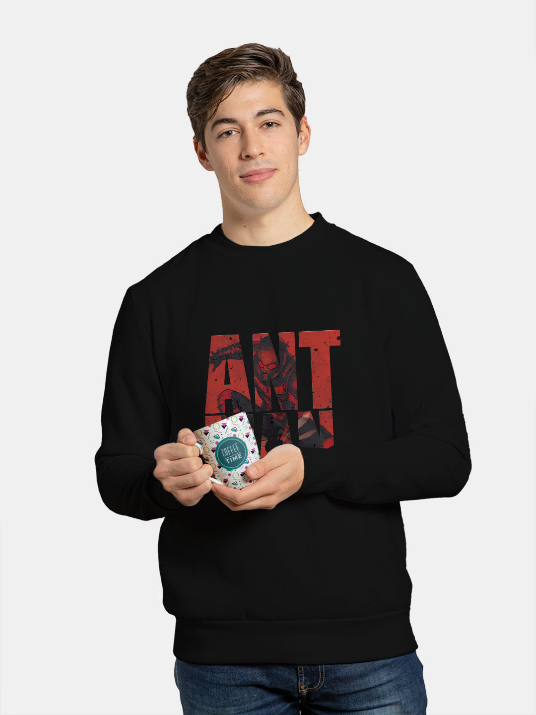 Buy Ant-Man Badge - Male Designer Sweatshirt Sweatshirts Online