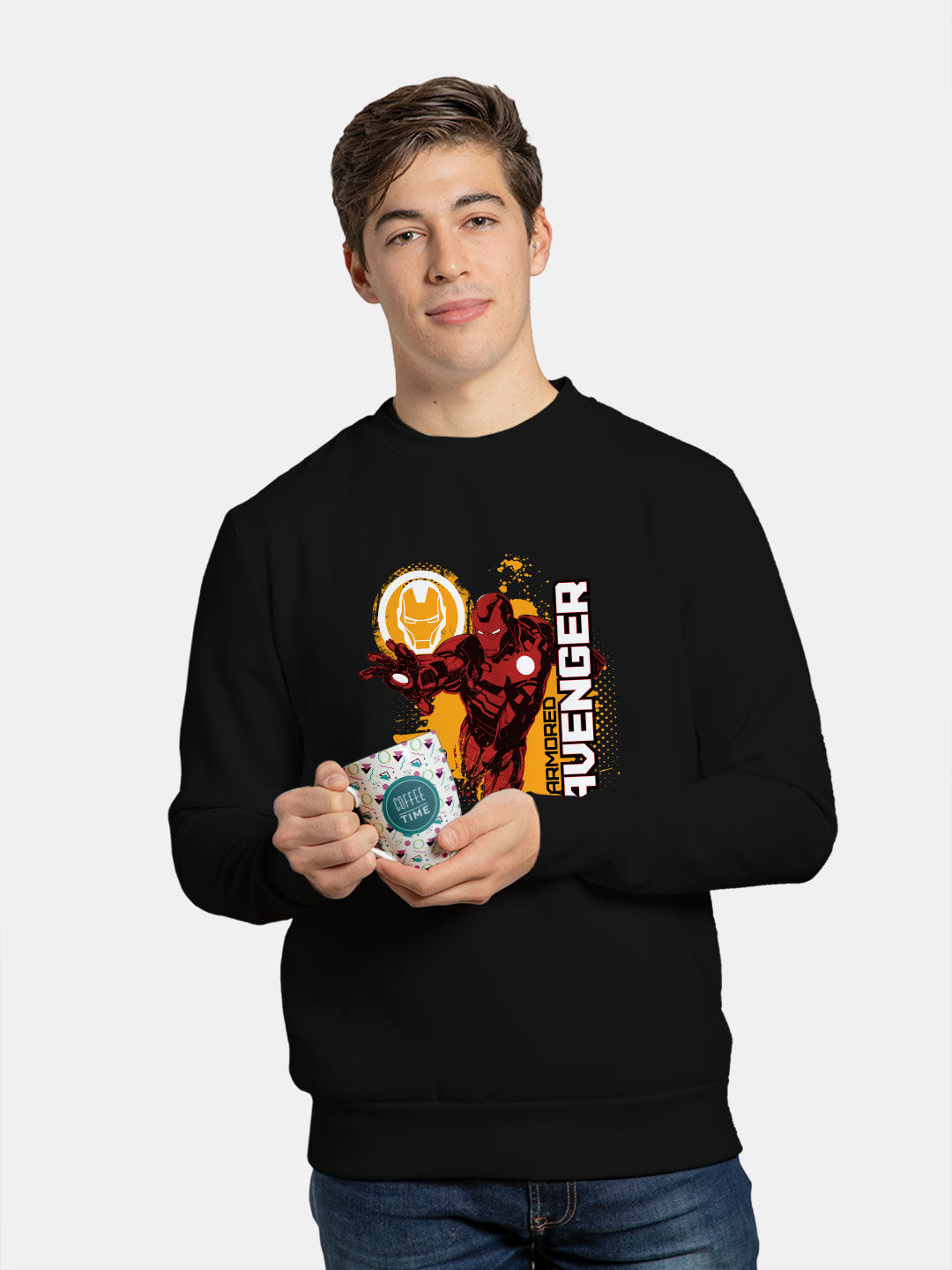 Buy Armored Avenger - Male Designer Sweatshirt Sweatshirts Online