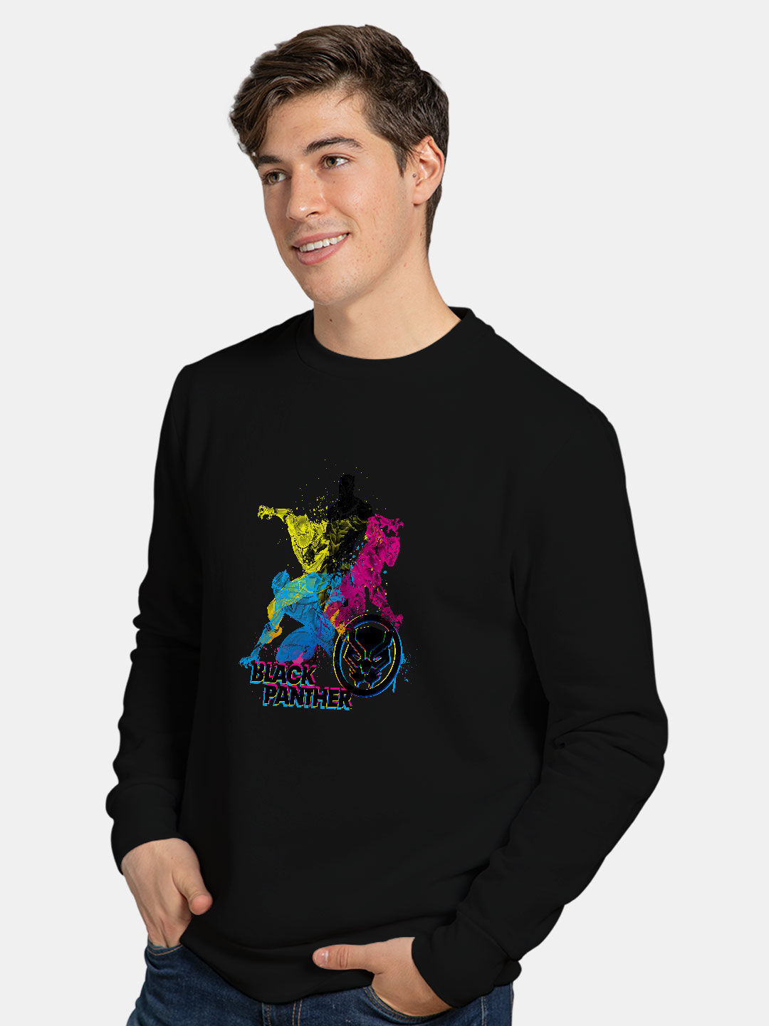 CMYK Black Panther - Mens Designer Sweatshirt