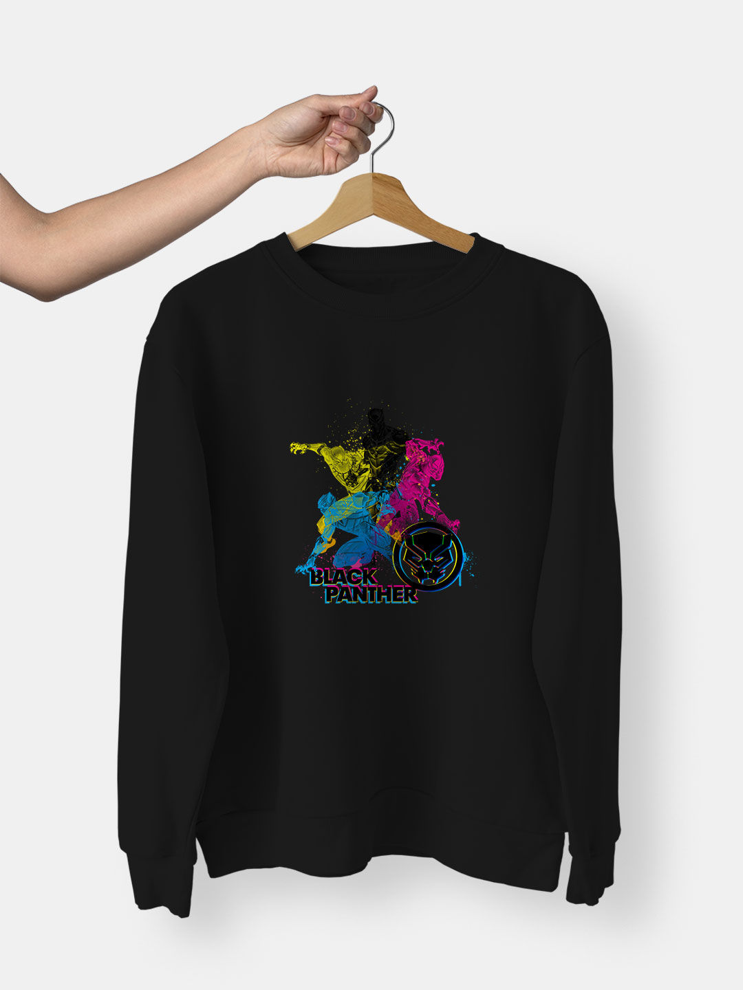 CMYK Black Panther - Mens Designer Sweatshirt