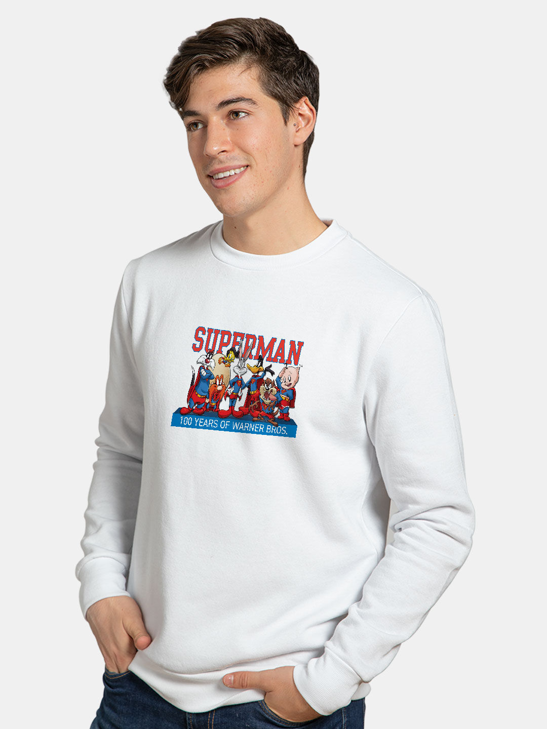 Superman hotsell sweatshirt mens