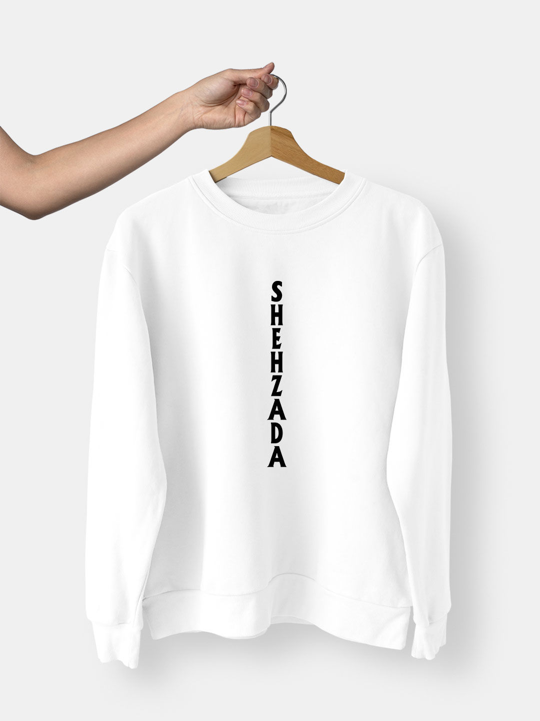 Shehzada Vertical Black - Mens Designer Sweatshirt