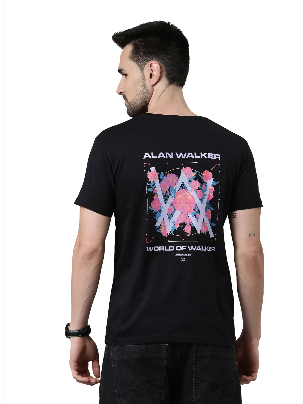 Alan Walker Melting Rose Black - Mens T-Shirts