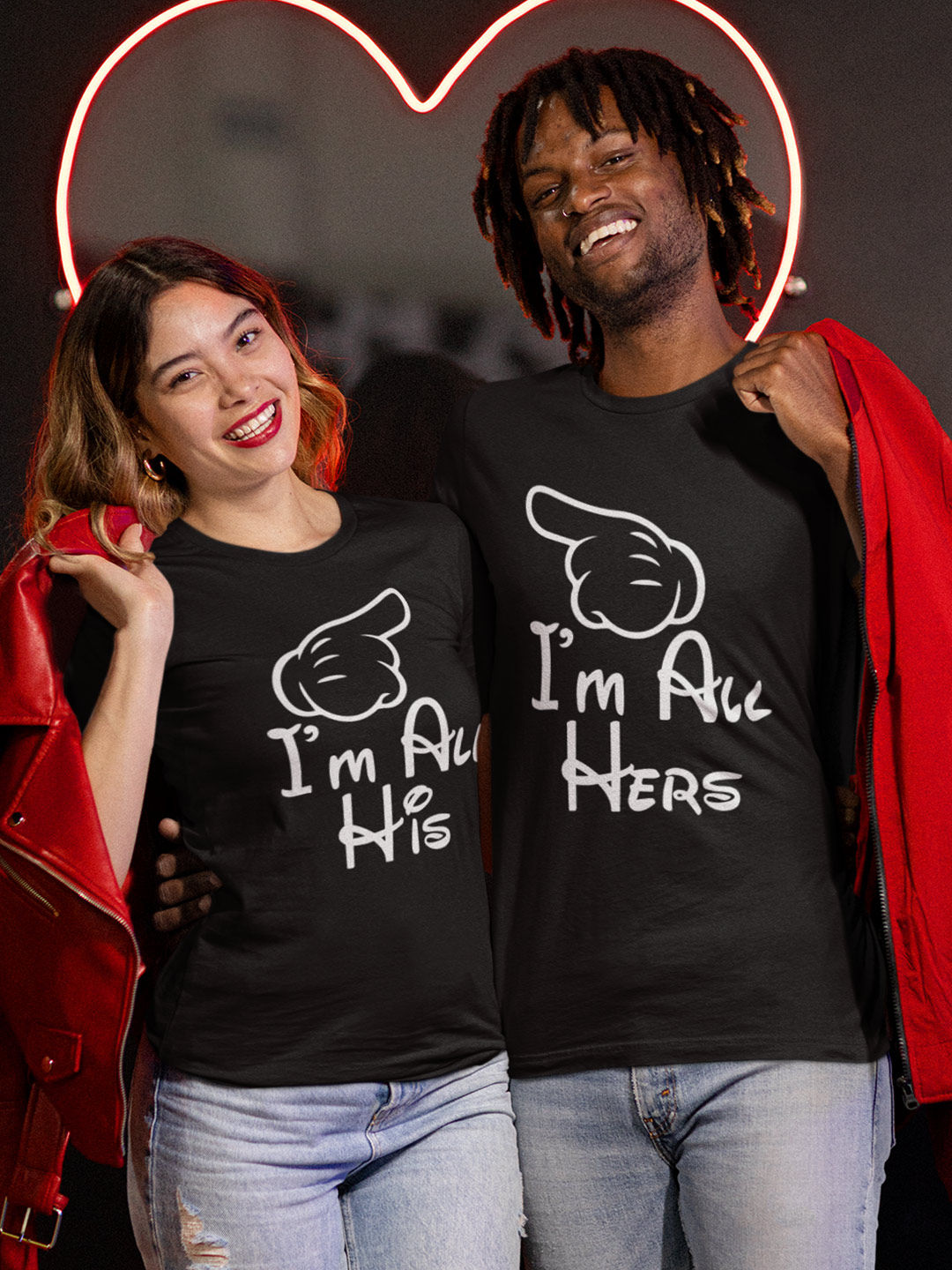 Buy His & Hers Couple T-Shirt Online