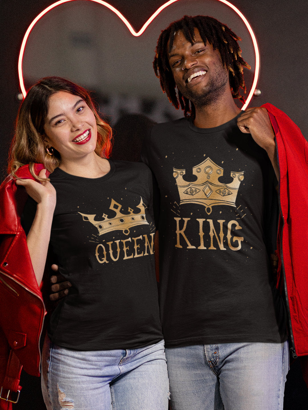 Couple T-Shirt King & Queen - Designer T-Shirts