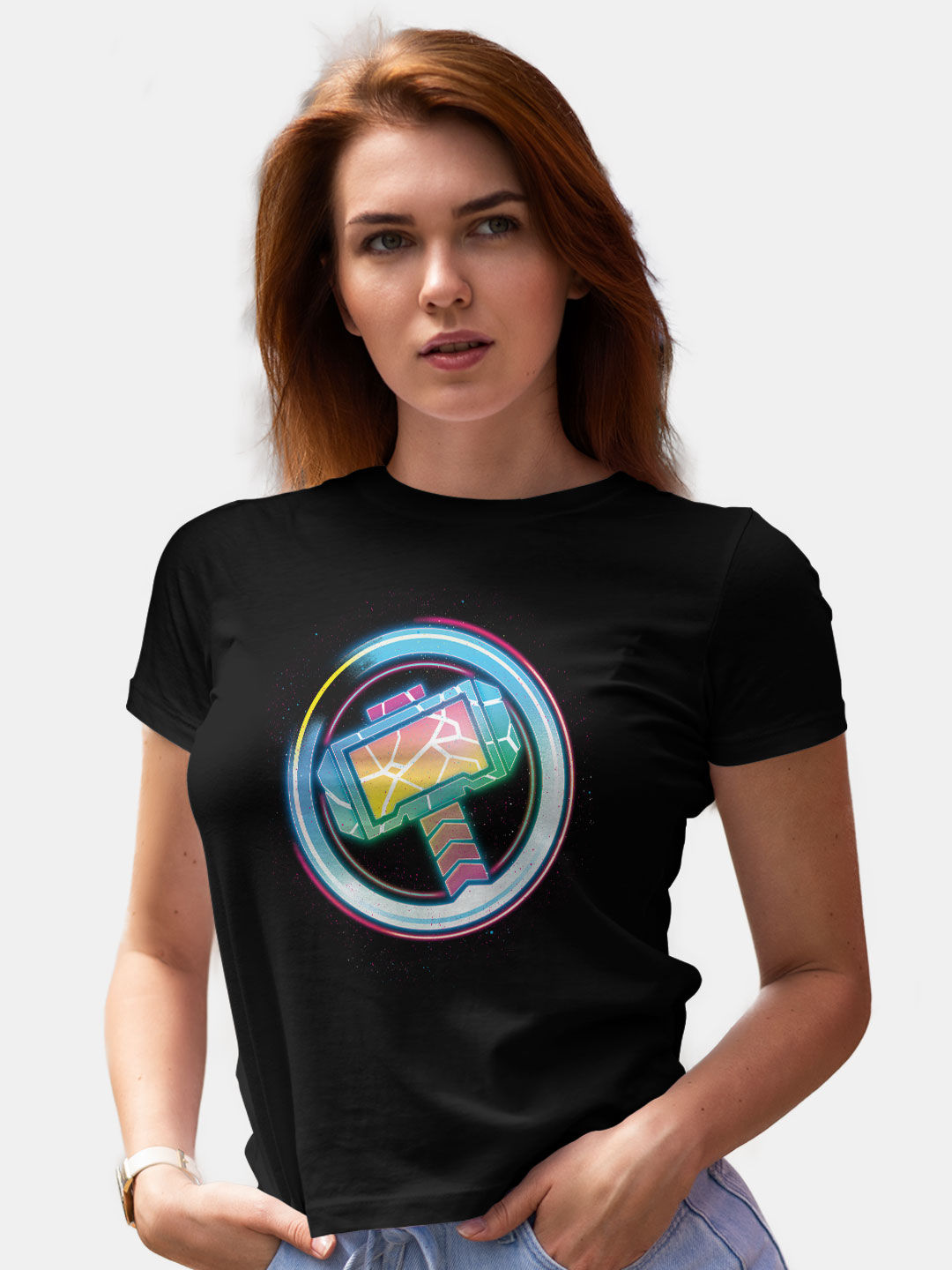 Buy Bifrost Mjolnir - Female Designer T-Shirts T-Shirts Online