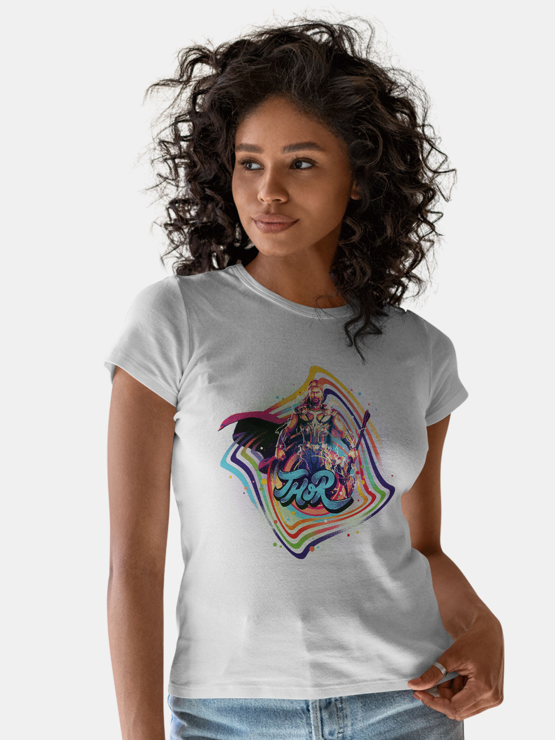 Buy Bifrost Thor - Female Designer T-Shirts T-Shirts Online
