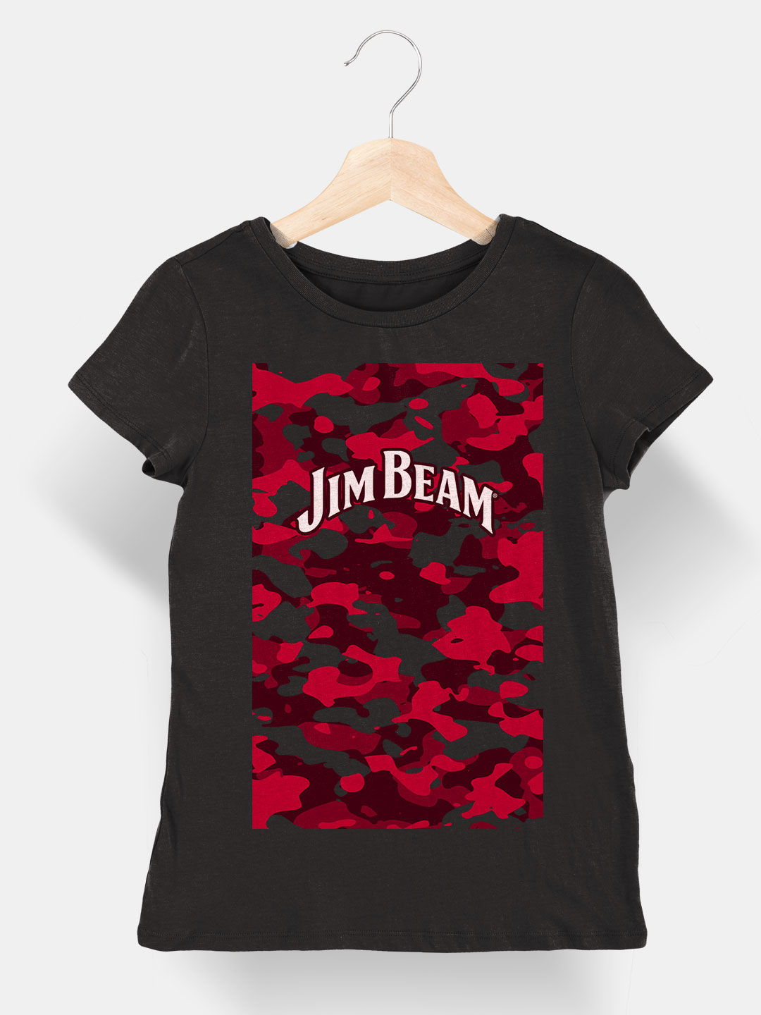 Jim Beam Camo Red - Designer T-Shirts