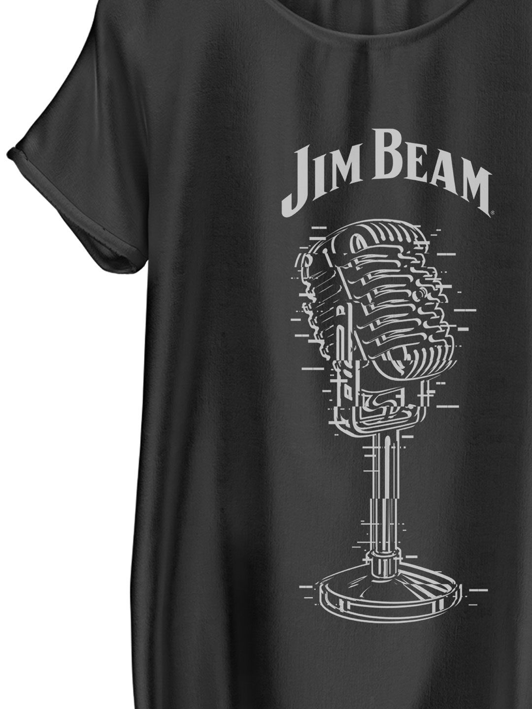 Jim Beam Retro Mic - Designer T-Shirts