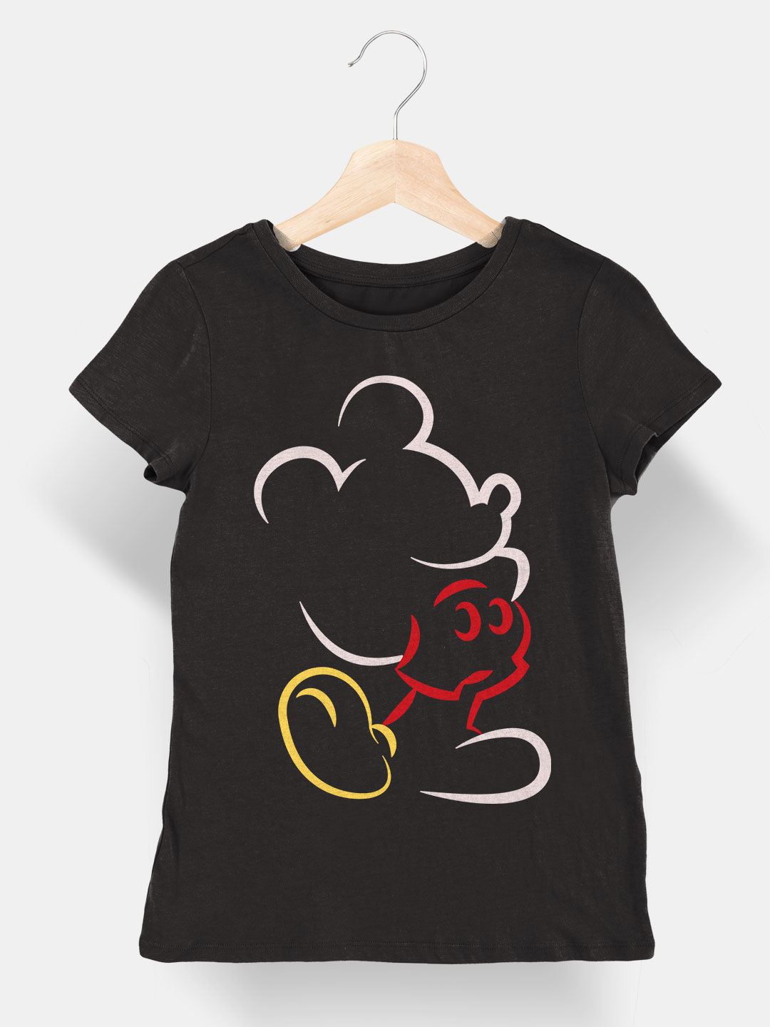 Mickey Silhouette Stroke - Designer T-Shirts