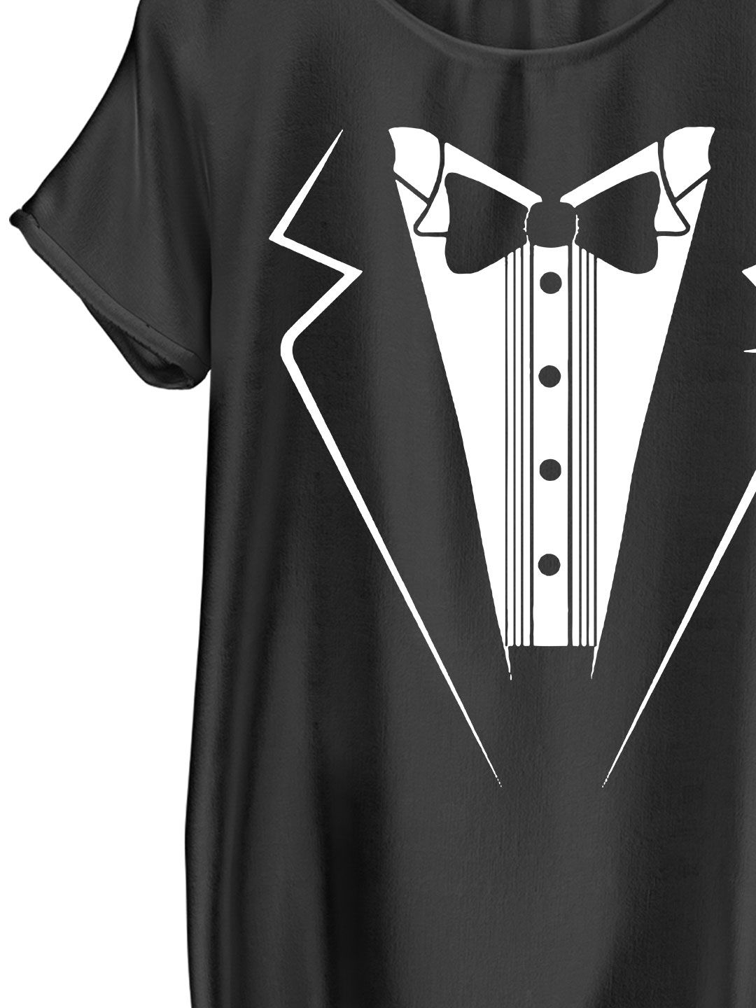 tuxedo and t shirt